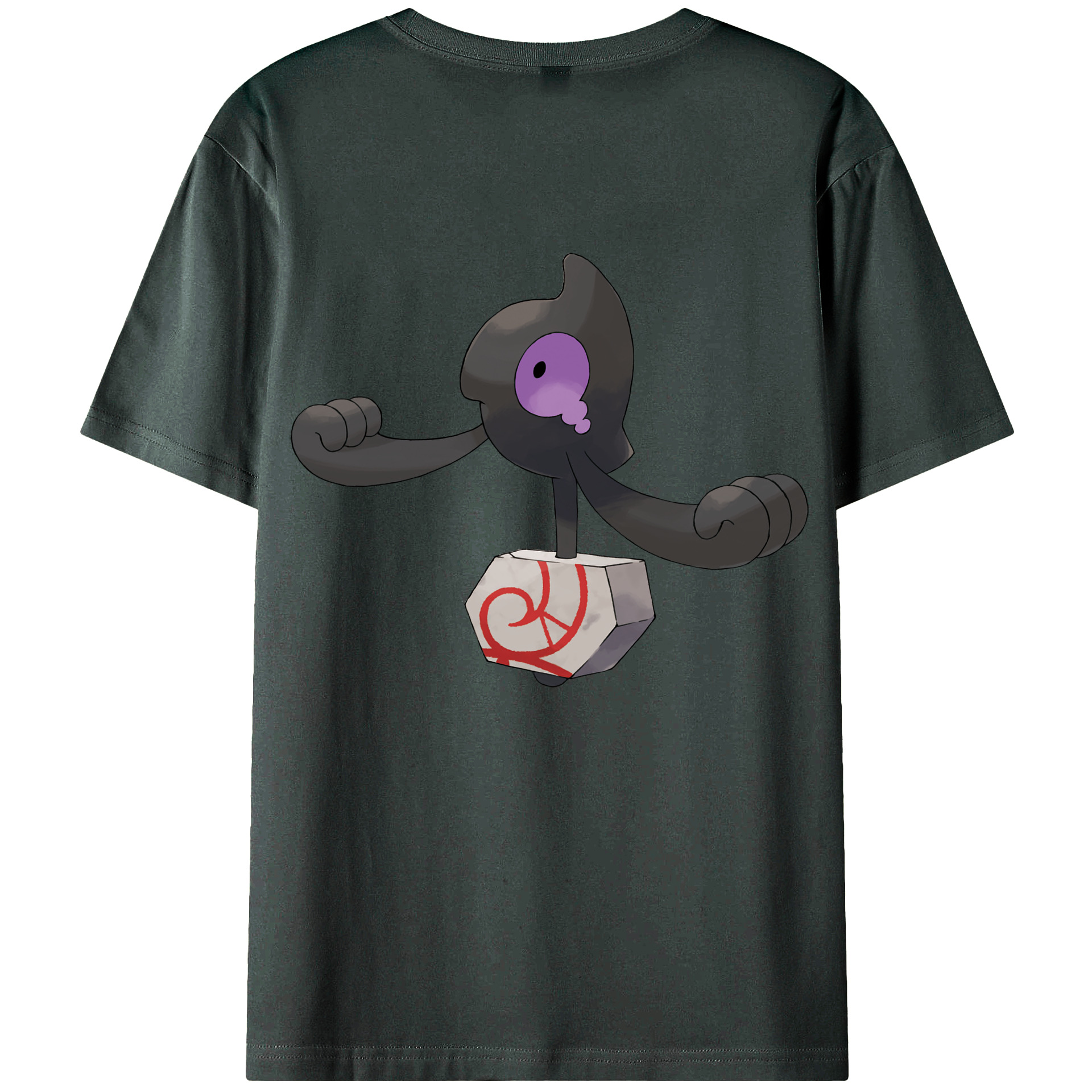 （画像用） ポケットモンスター Pokémon 綿100％ メンズ半袖Tシャツ（バックプリント） 通気性